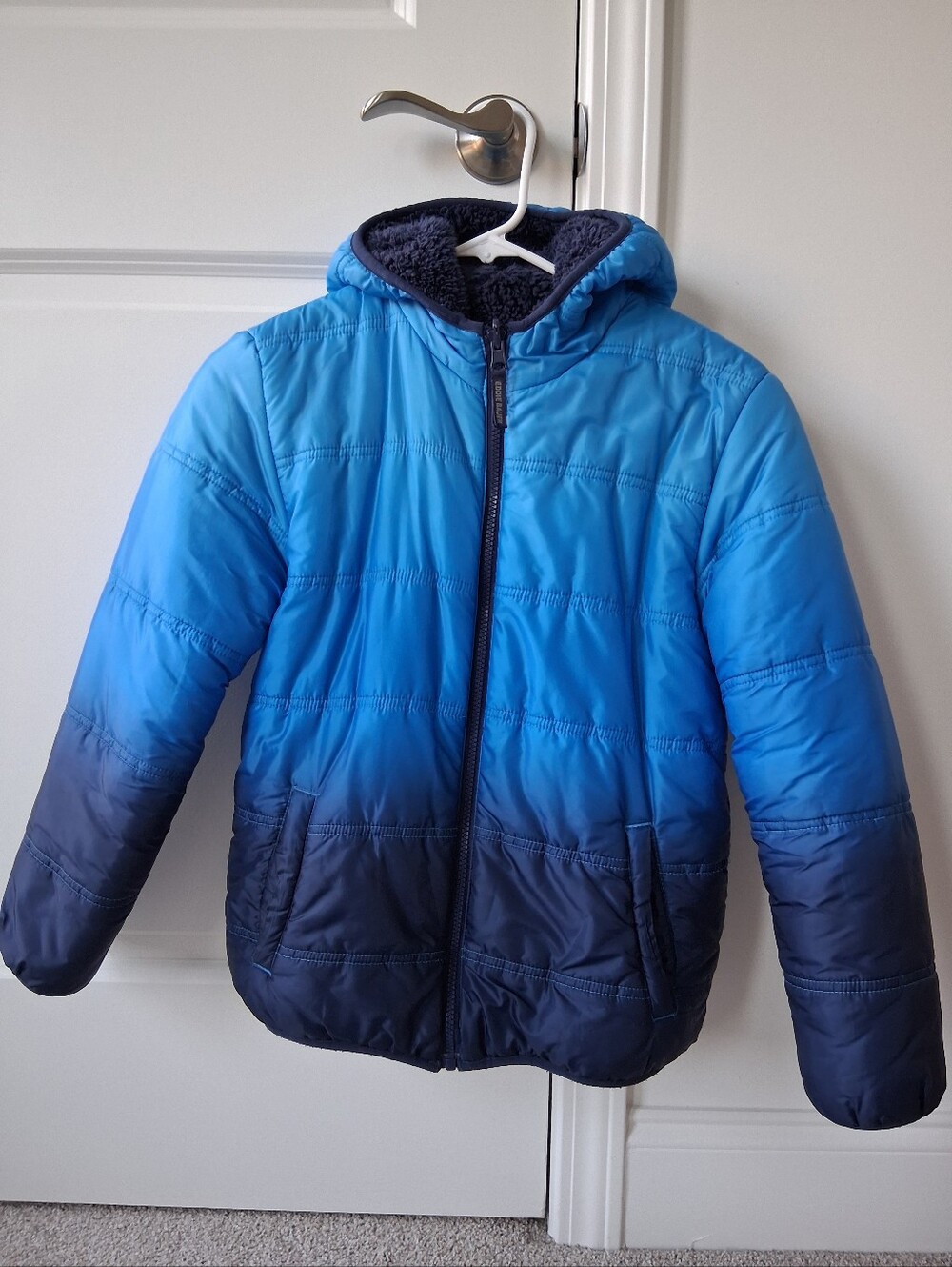 Eddie Bauer Reversible Hooded winter jacket coat size 10-12